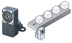 Плоский редуктор с полым валом