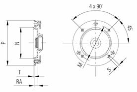 Размеры для габарита 56-80 (IMB14 -больший) 