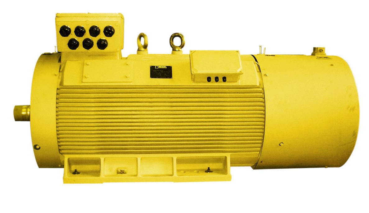 Рис. 3. Асинхронный электродвигатель со встроенным тормозом